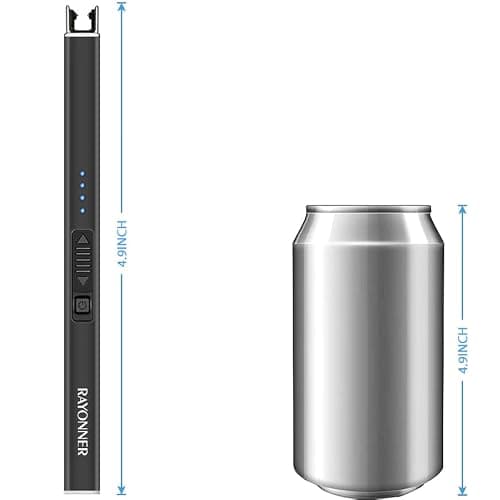 Electric Lighter with Safety Lock USB Rechargeable Windproof & Flameless Plasma Arc Lighter for Easter Basket Stuffers thumbnail 2