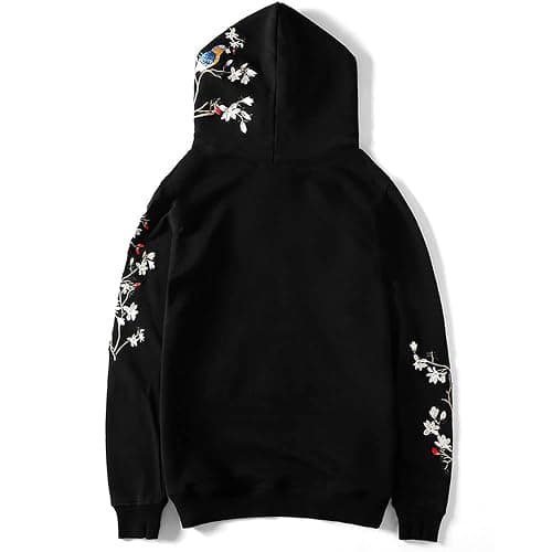 Niepce Inc Streetwear Men's Dragon Embroidered Heavyweight Graphic Hoodies thumbnail 5