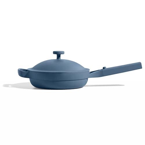 Our Place Mini Always Pan 2.0-8.5” (1.2 Qt) Nonstick, Toxin-Free Ceramic Cookware | Patented 10-in-1 Aluminum Frying & Sauté Pan | Safe for Oven, Induction & All Cooktops up to 450°F | Blue Salt - Image 1