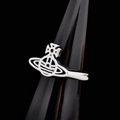ZHAOZHAO Hollow Line Ring of Saturn for Women - Colorful Hollow Line Saturn Rings thumbnail 5