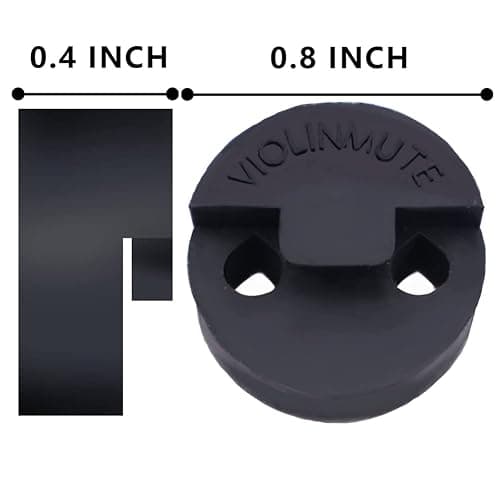 Rubber Violin Practice Mute, Claw Style & Round Tourte Style Mute for Violin, Practice Silencer Viola Violin Mute thumbnail 3
