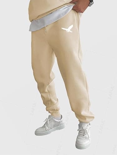 ZAFUL Men's Graphic Sweatpants Drawstring Casual Joggers Pants Baggy Straight Gym Running Workout Pants with Pocket thumbnail 2