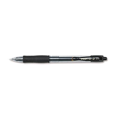Pilot G2 Premium Gel Roller Pens 0.7, Fine Point Smooth Writing Pens Black, Pack of 12 - Image 1