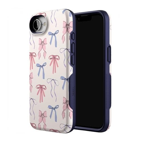 Casely iPhone 17e Case | Coquette Girlie | Pastel Bows | Bold Protective Design | Compatible with MagSafe thumbnail 2