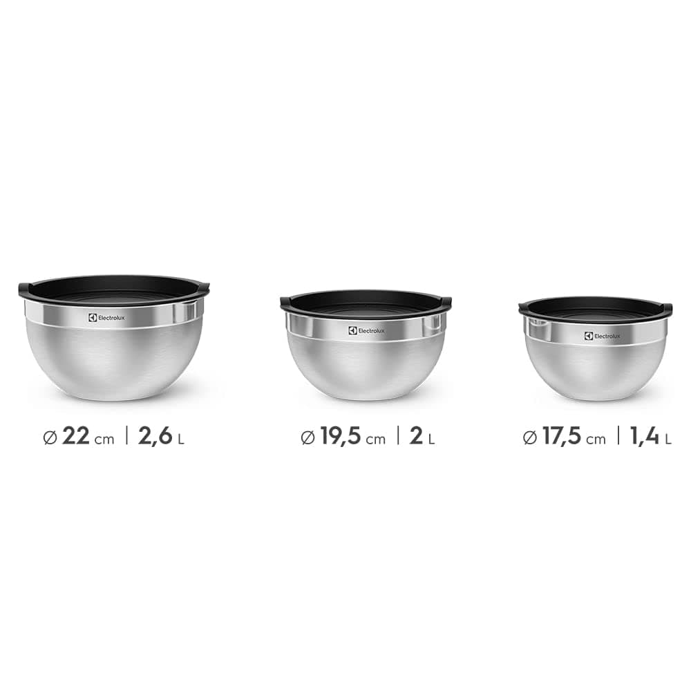 Conjunto de Bowls Tigelas de Inox com Tampa Plástica Electrolux thumbnail 2