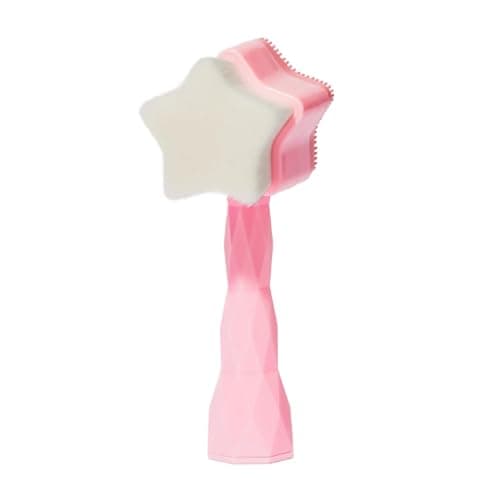 No Mo-Stache All Star Face Brush -Manual Facial Cleansing Brush, 2-in-1 Skin Care face Brush, Silicone Facial Scrubber Manual Dual Face Wash Brush for Deep Pore Exfoliation Massaging Skin Exfoliator - Image 1