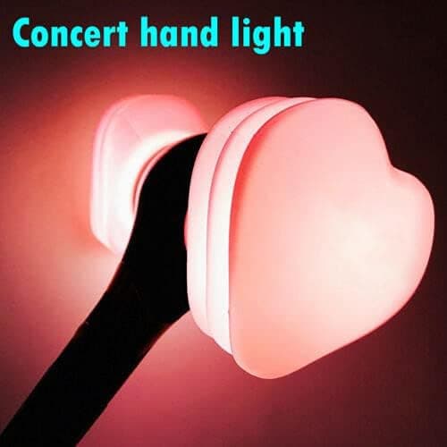 Light Stick Concert Glow Lamp Official Hammer Light Stick Fans Gift Hiphop Stick Fun Heart Luminous Lamp (Pink, Onesize) thumbnail 6