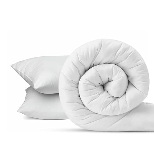 EGYPTO Soft Hollowfibre 13.5 Tog Duvet King Size with Jumbo Pillow Set – Anti Allergy King Size Quilt - Luxurious Warm Duvets for Home, Hotel (King, 13.5 Tog) - 13.5 TOG - King - Image 1