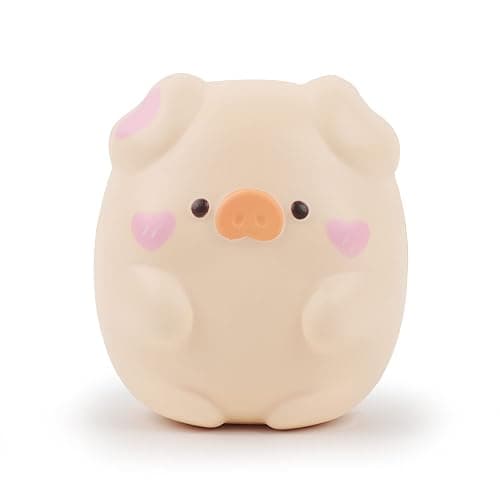 Anboor 4.3" Squishies Toy Shy Pig Kawaii Soft Squishies Animals Toy Slow Rised Squeeze Piggy Squish Stress Relief for Kid Adult Toys - Image 1
