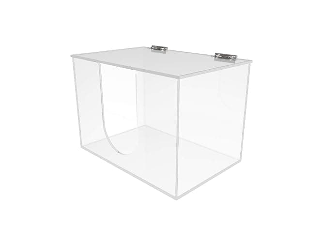 FixtureDisplays® W8.7 x D5.8 x H6.0 Multi-Purpose Clear Acrylic Dispenser Storage Box 10065-NF thumbnail 2