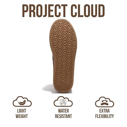 Project Cloud Platform Sneakers for Women Footwear - Memory Foam Insole Womens Shoes, Lightweight and Non-Slip Sole Lace Up Fashion Sneakers (Dodge) thumbnail 5