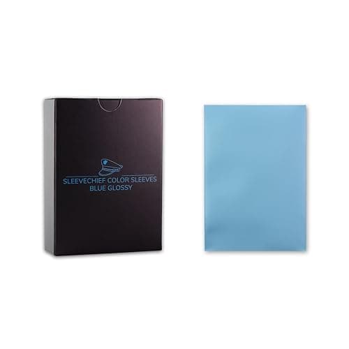 SleeveChief Premium Design Trading Card Sleeves | Ultra Durable TCG Card Sleeve with Smooth Blue Backprint | fit as MTG Card Sleeves & More | Standard Size | 70 Pcs - Image 1