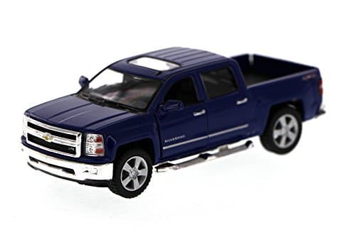 KiNSMART 2014 Chevrolet Silverado LTZ Crew Cab 4x4 1:46 Scale 5" Die Cast Metal Model Pick-up Truck Toy (4Set) thumbnail 3