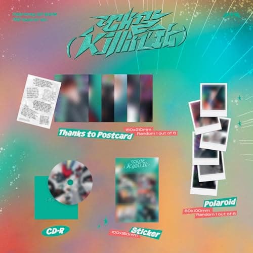 P1Harmony - 1st Album [Killin' It] (Superb Ver.) Out Box + Photo Book + CD-R + Thanks to Postcard + Folded poster + Sticker + Polaroid + Unit Photo Card + Selfie Photo Card + 3 Extra Photocards thumbnail 3