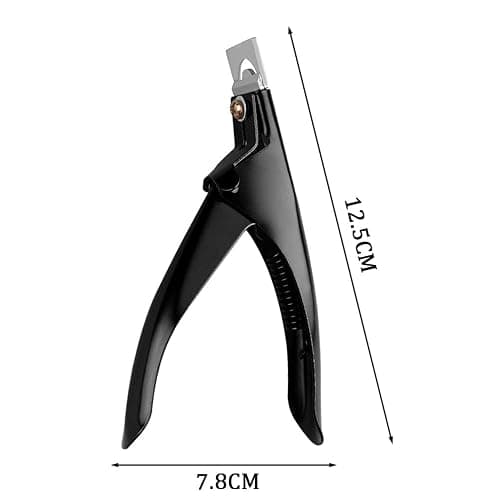 SUMAJU Professional Acrylic False Nail Clippers for Acrylic Nails Nail Tip Cutter Nail Manicure Tool (Black) thumbnail 3