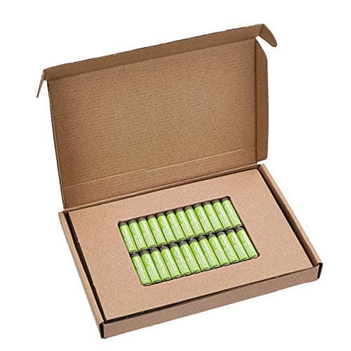 Amazon Basics 24-Pack Rechargeable AAA NiMH High-Capacity Batteries, 850 mAh, 1.2V, Recharge up to 500x Times, Pre-Charged thumbnail 4