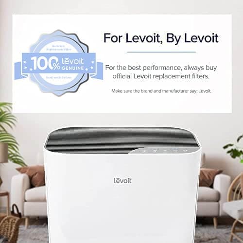 LEVOIT Vital 100 Replacement Filter, Genuine Air Purifier Filter, High-Efficiency Activated Carbon for Removal of Smoke, Odor, Allergens, Pollen,Vital 100-RF, White, 2 Pack thumbnail 4