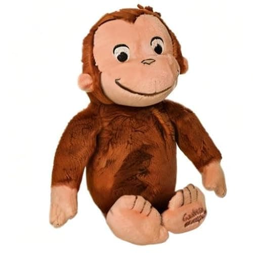 KIDS PREFERRED Curious George Monkey Stuffed Animal Plush Toys Soft Cutest Cuddle Plushie Gifts for Baby and Toddler Boys and Girls - 8 Inches thumbnail 8