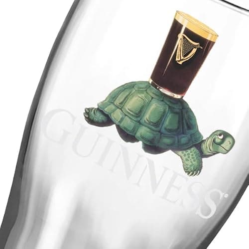 Guinness 20oz Tulip Pint Glass – Flying Toucan & Tortoise Design – 2 Pack | Official Merchandise Vintage Irish Pub Barware thumbnail 5
