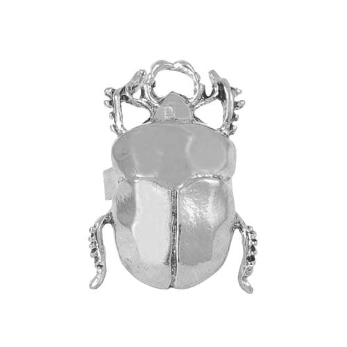 Dtja Vintage Beetle Insect Statement Ring for Women Men Adjustable Expandable Pest Moth Animal Halloween Wide Wrap Band Rings Comfort Fit Creative Holiday Jewelry - Image 1
