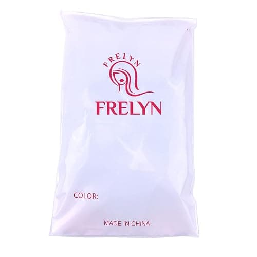 FRELYN Kinky Curly Hair Bundles Synthetic Hair Weave Bundles 18 18 20 20 Inches 4 Pieces/Pack Black Color Quick Weave Sew in Extension Very Soft thumbnail 7