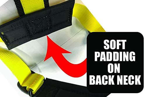 Neewa Adjustable Sled Pro Harness - Medium, Yellow, Large Breed, Pulling, Joring thumbnail 4