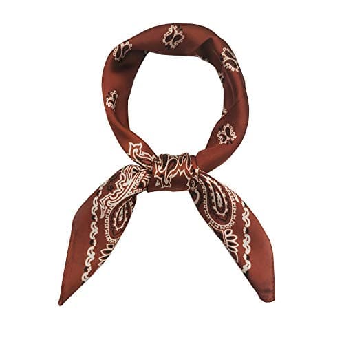 FONYVE Satin Silk Square Scarfs for Women Hair Scarves and Wraps Headscarf for Sleeping 27.5 × 27.5 inches - Image 1