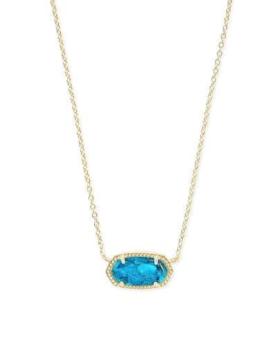 Kendra Scott Elisa Pendant Necklace for Women, Fashion Jewelry, 14k Gold-Plated - Image 1