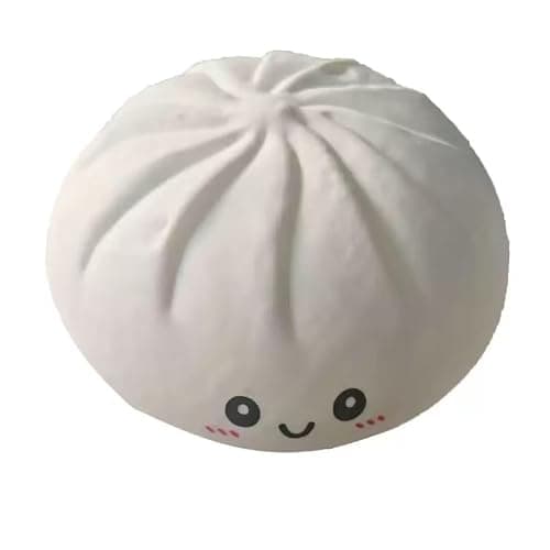 Glitter Dumpling Squishy Box Bulk,4Inch Surprise Dumpling Squishy Stress Ball,Squishy Bun,Random 14 Colors Mystery Gift Box for Adult Classroom Prizes Party Favor (White M 15cm/5.9 Inch) thumbnail 4