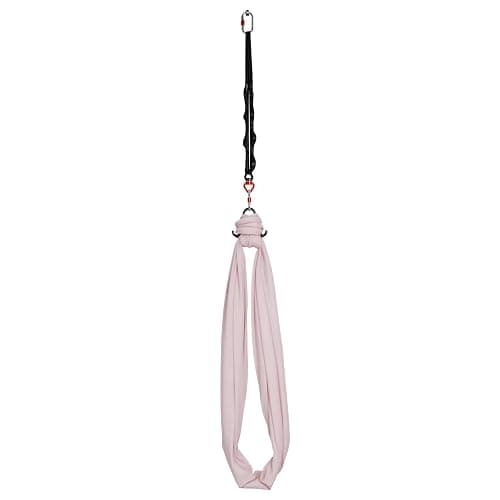 VEVOR Sensory Swing for Kids & Adults, Maximum 300 lbs Load Aerial Silk, Indoor & Outdoor Double Layer Therapy Cuddle Swing with 360° Swivel Hanger, Calming Compression Therapy Swing Hammock, Ash Powder thumbnail 9
