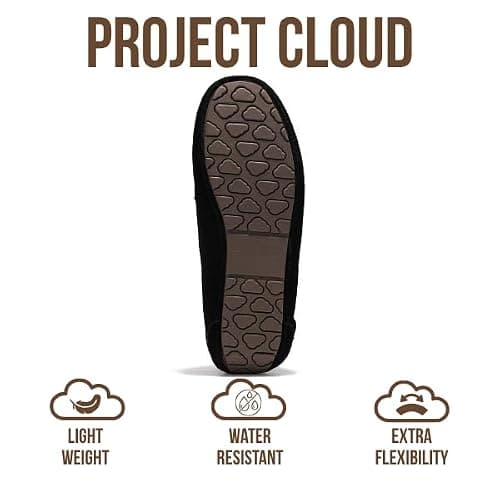Project Cloud 100% Genuine Leather Slippers for Women - Fur Lined Outdoor Slippers for Women Footwear with Memory Foam - Stylish Womens Moccasin (Cathi) thumbnail 5