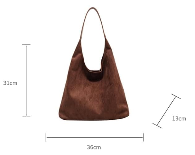 Womens Fashion Suede Shoulder Bags Large Tote Bag Retro Purse Handbag Casual Work Ladies Top Handle Satchel thumbnail 6