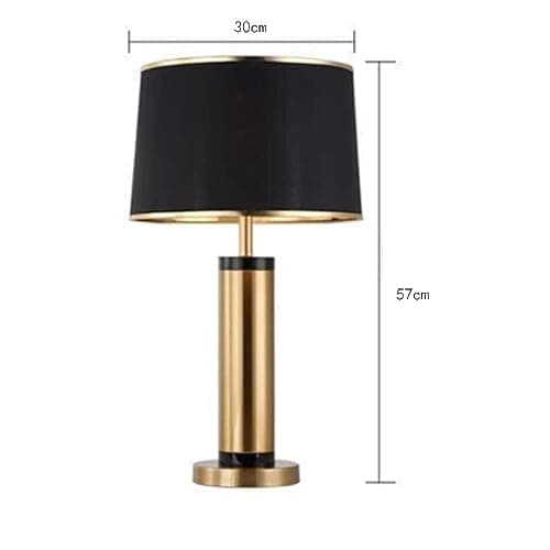 Mengjay Lampe de table Métal moderne, Lampe de chevet, abat-jour blanc ou noirLampe de table，Elle convient très bien comme lampe de lecture dans la chambre à coucher, le salon et le bureau thumbnail 7