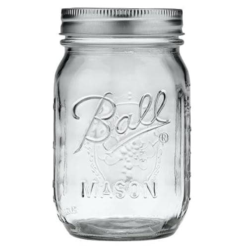 Ball Regular Mouth Glass Mason Jars with Lids and Bands, Used for Canning (Pint, 16 Ounce (Pack of 6)) thumbnail 2