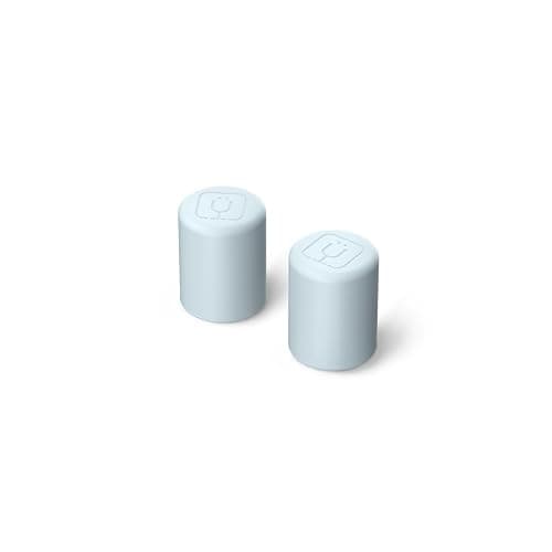 BrüMate Magnetic Straw Caps | Silicone Straw Topper 2-pack | Dust & Dirt Resistant | Compatible with All Era and Resa Tumblers (Blue Agave) - Image 1