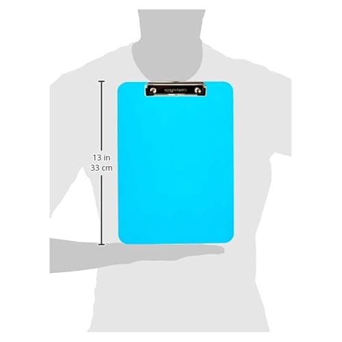 Amazon Basics Colorful, Sturdy, Lightweight Plastic Clipboards, Letter Size, Assorted Colors, Pack of 6 thumbnail 3