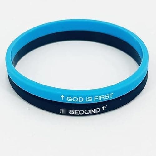 GOD IS FIRST BRACELET,GOD IS FIRST SECOND Bracelets, Inspirational Bible Verses Bracelet, Religious Motivational Wristbands Bracelets Gifts for Men Women Teens thumbnail 5