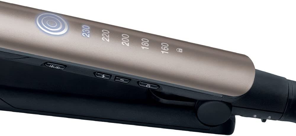 Remington Glätteisen Profi [Hitzeschutzsensor um Haarschäden zu verringern] Keratin Protect (hochwertige Keratin-Keramikbeschichtung mit Mandelöl) Digitales Display, 160-230°C, Haarglätter S8593 | Hitzeschutzsensor zur Verringerung von Haarschäden, Federnd gelagerte Stylingplatten, 15 Sekunden Aufheizzeit thumbnail 4