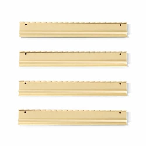 Katsco Brand, Set of 4, Magnetic, Scalloped, Ivory Mahjong Tile Racks with Removable Acrylic Pushers with Velvet Bag, 20-Inch Length American Mahjong Racks Holders, Includes Velvet Rack Bag thumbnail 5