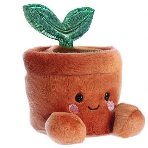 Aurora Palm Pals 5.5" Terra Potted Plant Adorable Plush | Bean-filled understuffed bodies with collectible personalities thumbnail 6