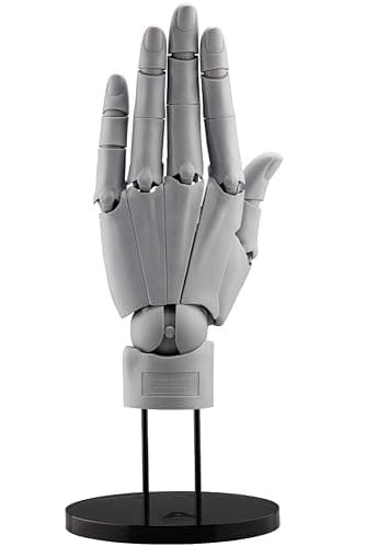 Kotobukiya ARTIST SUPPORT ITEM Hand Model / L -GRAY - 1/1 Scale Action Figure - Image 1