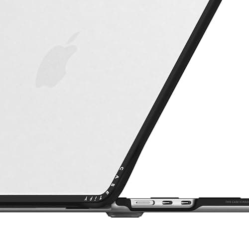 CASETiFY Impact MacBook Air 13.6" (M2-M4) Case [Cushioned Impact Corners/Scratch-Resistant/Anti-Slip Grip] - Under The Sea - Clear Black thumbnail 3