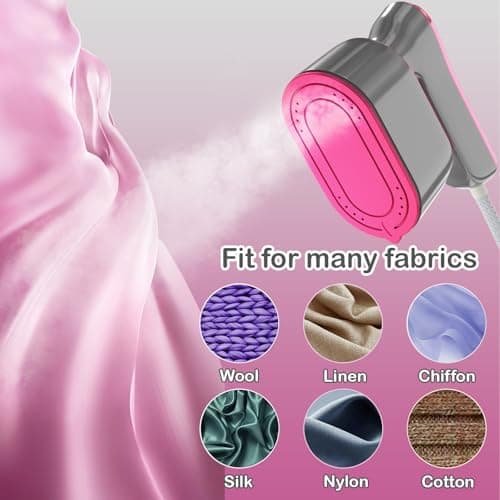 Travel Steamer Iron for Clothes Mini - Portable Ironing Machine Travel Small Size Portable Steamer Travel College Dorm Home Essentials (LightGrey) thumbnail 7
