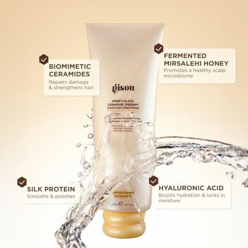 Gisou Honey Gloss Hair Wash Duo - Hydrating Shampoo & Conditioner with Fermented Mirsalehi Honey, Biomimetic Ceramides & Hyaluronic Acid, Strength & Glossy Shine, For All Hair Types thumbnail 5