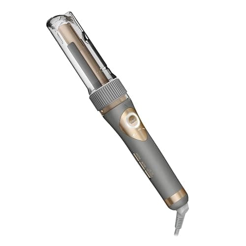 Conair Curl Secret Ceramic Auto ¾” Barrel Hair Curler - multiple 5 heat settings - Custom 3 curl directions (left, right and Alternating) -High heat up to 210°C (410°F), Auto off for safety, Dual Voltage - Image 1