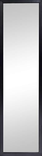 13.5" x 49.5" Full-Length Black Mirror - Rectangular Shape for Bedroom, Bathroom & Entryway, Enhances Room Brightness & Aesthetic thumbnail 3