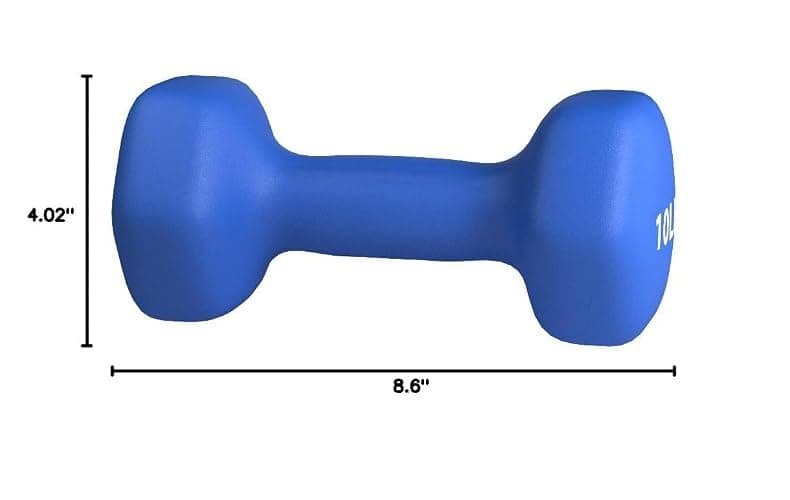 Amazon Basics Neoprene Dumbbell Hand Weights for Exercise and Muscle Toning thumbnail 4