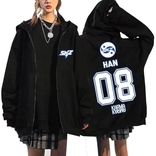 Yicool Bangchan Felix Hoodie Jacket Han Hyunjin I.N Lee Know Changbin Seungmin Hoodies Concert Merch for Women - Image 1