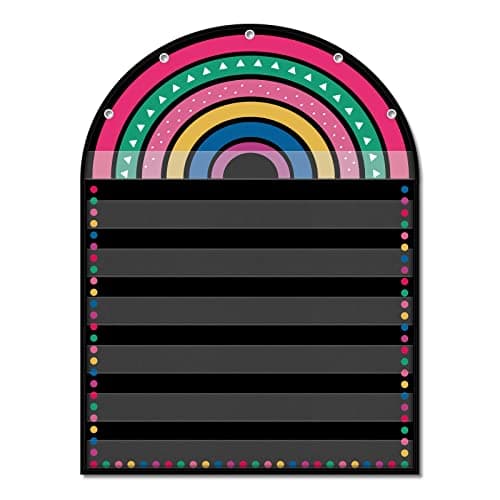 Godery Black 7 Pocket Chart (Black Rainbow) - Image 1