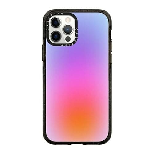 CASETiFY Impact Case for iPhone 12/ iPhone 12 Pro - Color Cloud: A New Thing is On The Way - Clear Black - Image 1